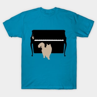 Cat and Mouse on Piano T-Shirt